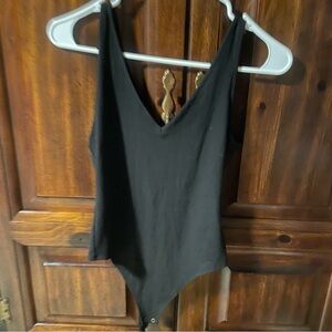 American Eagle Outfitters Black Ribbed Top